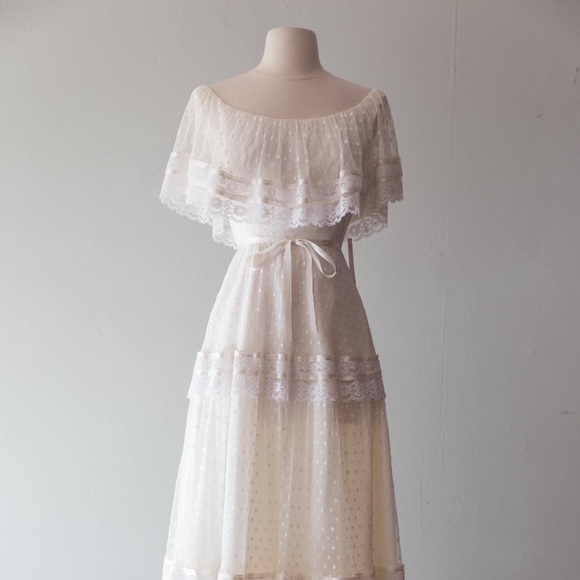 Vintage 1970s boho wedding dress -Lori Deb - Picture 8 of 8